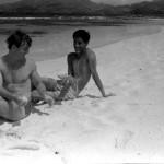 Fishing on Sandy Isle. Barnabus and me.