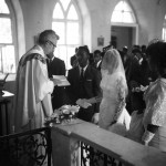 Father Fitton conducting the ceremony.